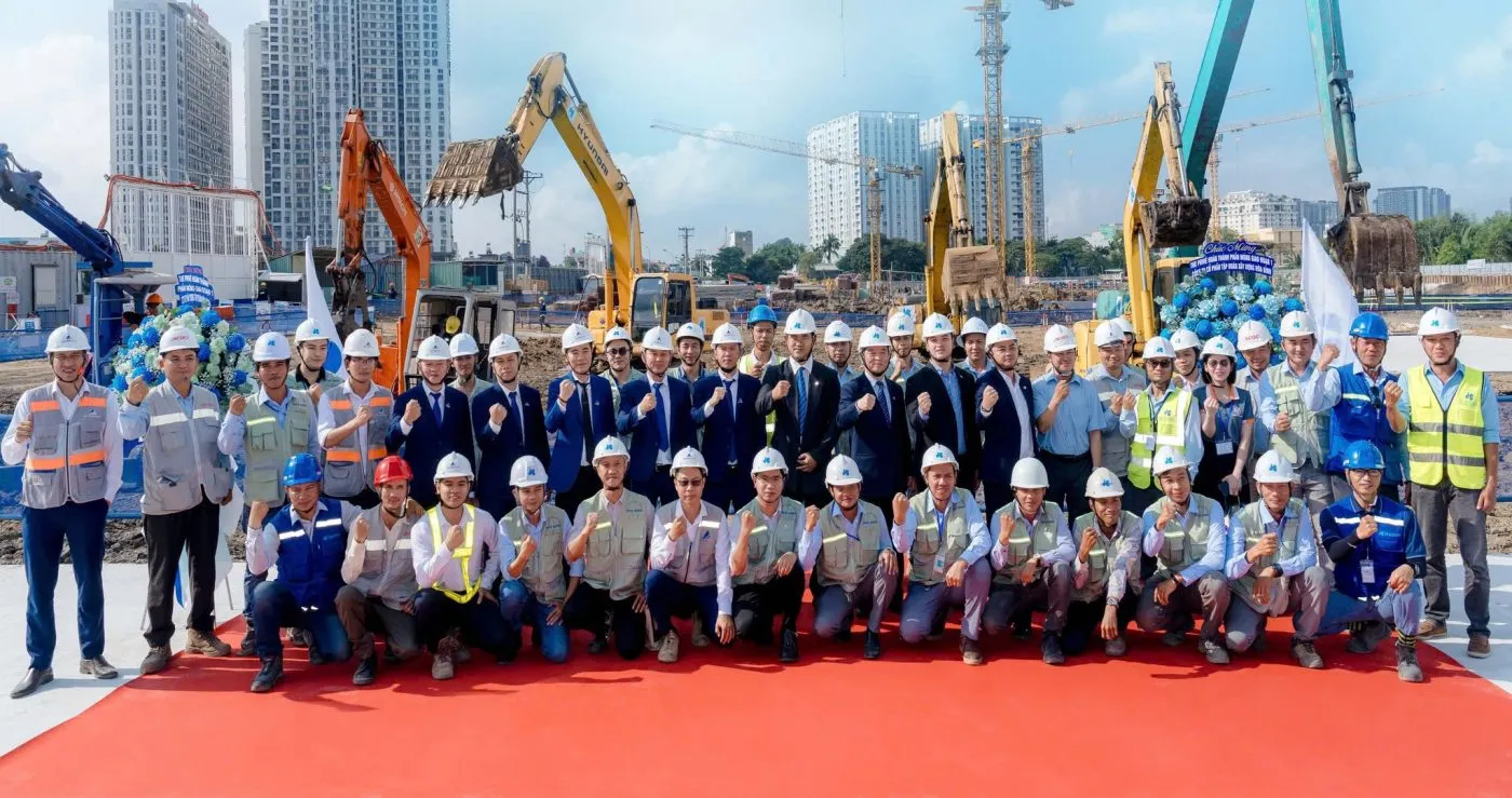 Hoàn thành móng dự án The Prive