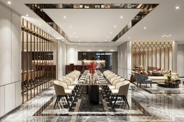 Phòng tiệc Jumeirah Lounge - Phong cách Trung Đông